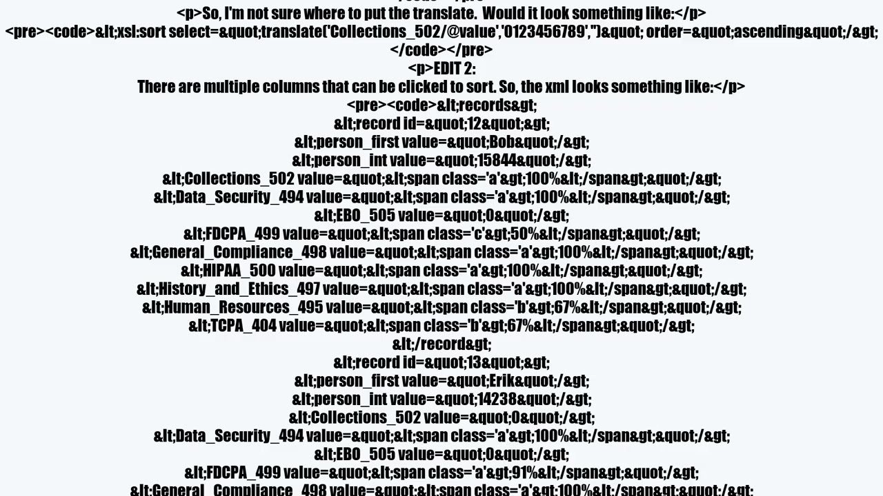 XSLT how sort only numeric values within a string node of XML document