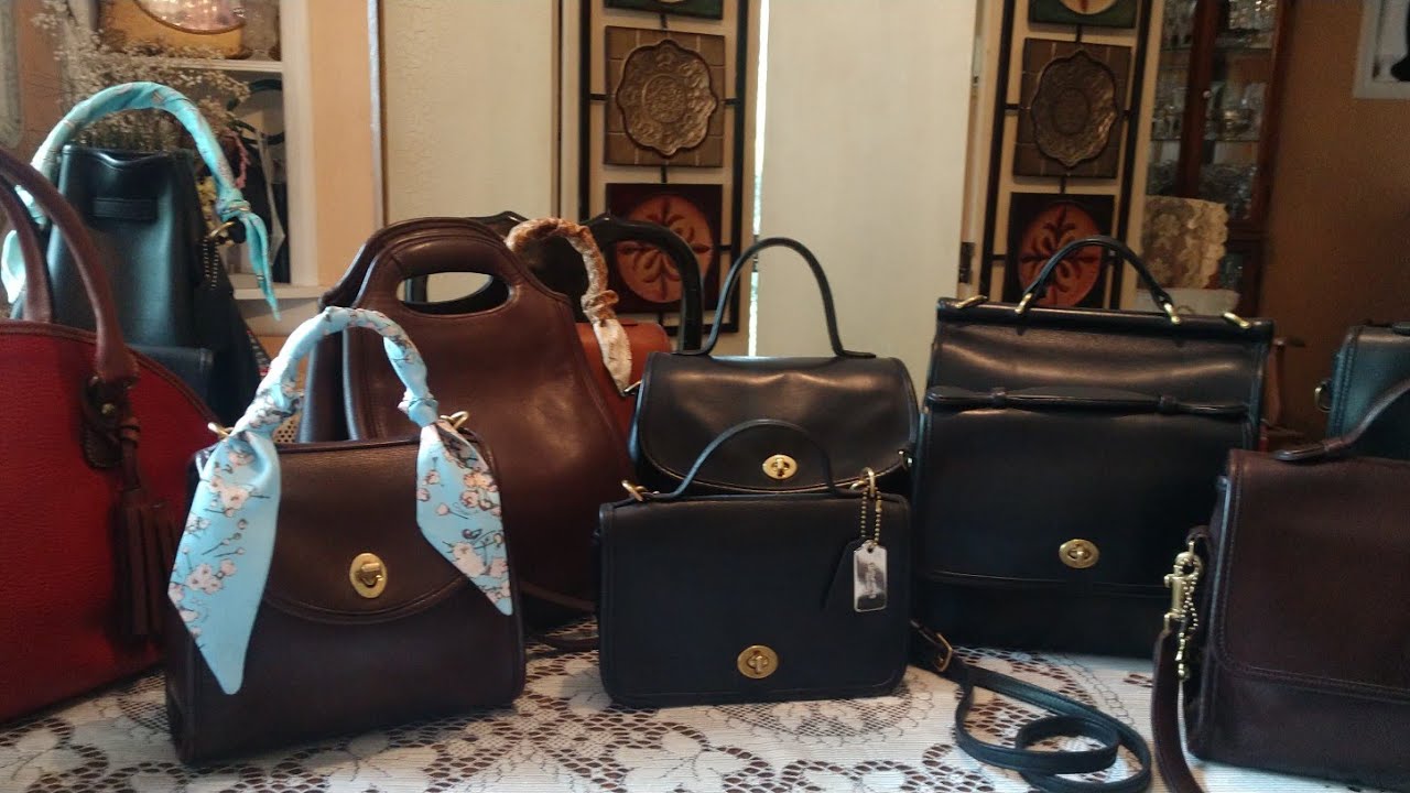 Popular Top Handle Vintage Coach Bags👜💼