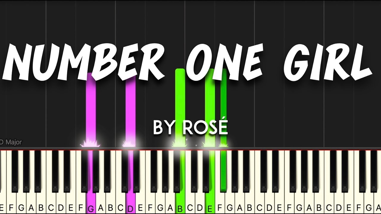 Number One Girl by Rosé synthesia piano tutorial + sheet music & lyrics