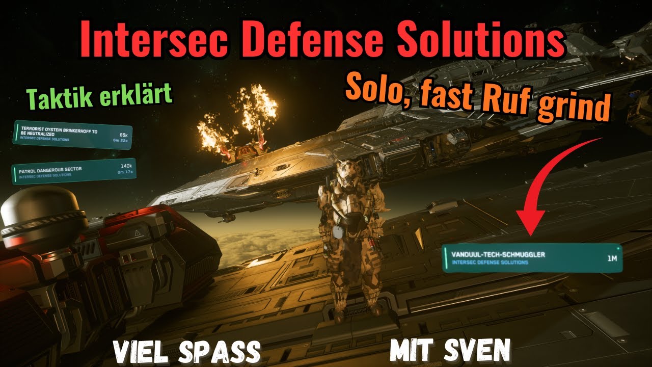Solo reputation grind for Intersec-Defense Solutions | Star Citizen 4.4 Guide (German)