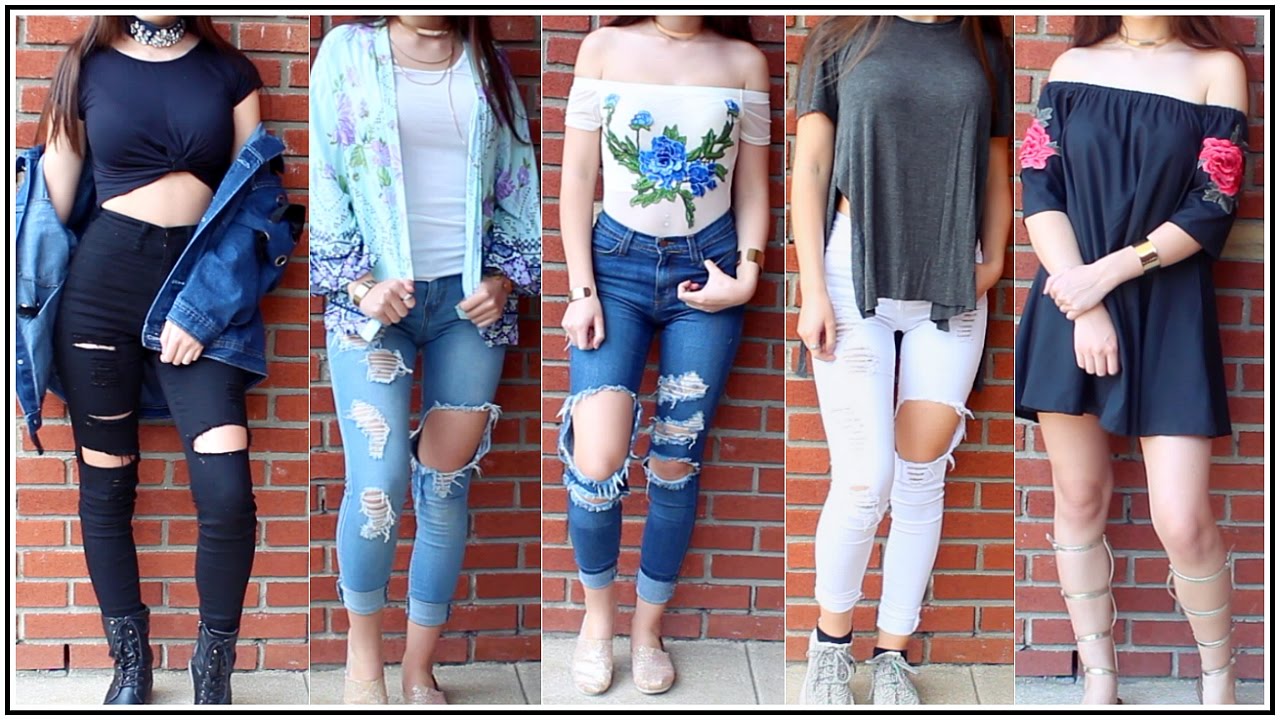 OOTW: Ripped Denim & Floral Patches ♡ Adyel Juergensen