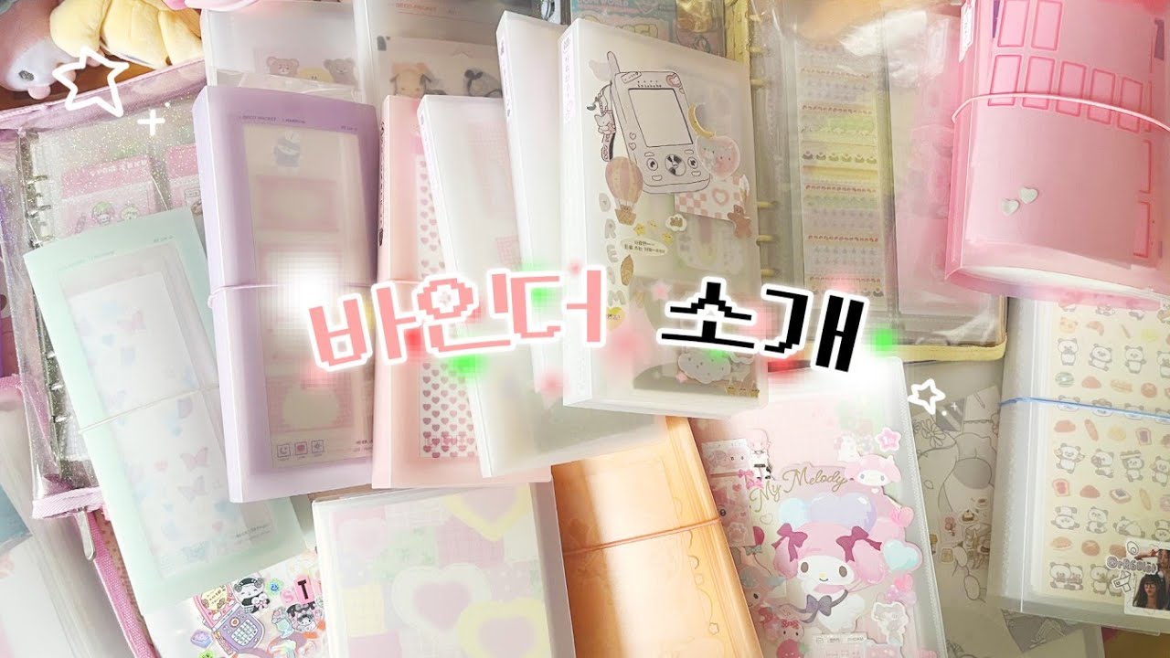 써 본 바인더만 무려 20종류🔥 스티커 바인더 유목민 5년차 다꾸러의 바인더 소개+추천 🚗 =꒱‧* (무인양품, 다이소, 비온뒤, 와우숍, 유댕닷컴, 랄라예나)