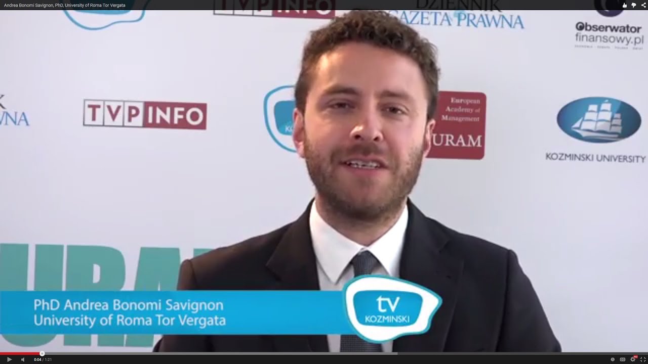 Andrea Bonomi Savignon, PhD, University of Roma Tor Vergata