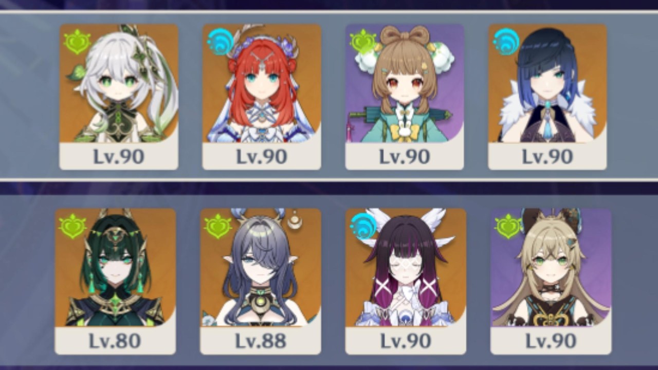 【原神】月之四 深境螺旋 12層滿星 (妮綻放，月綻放)