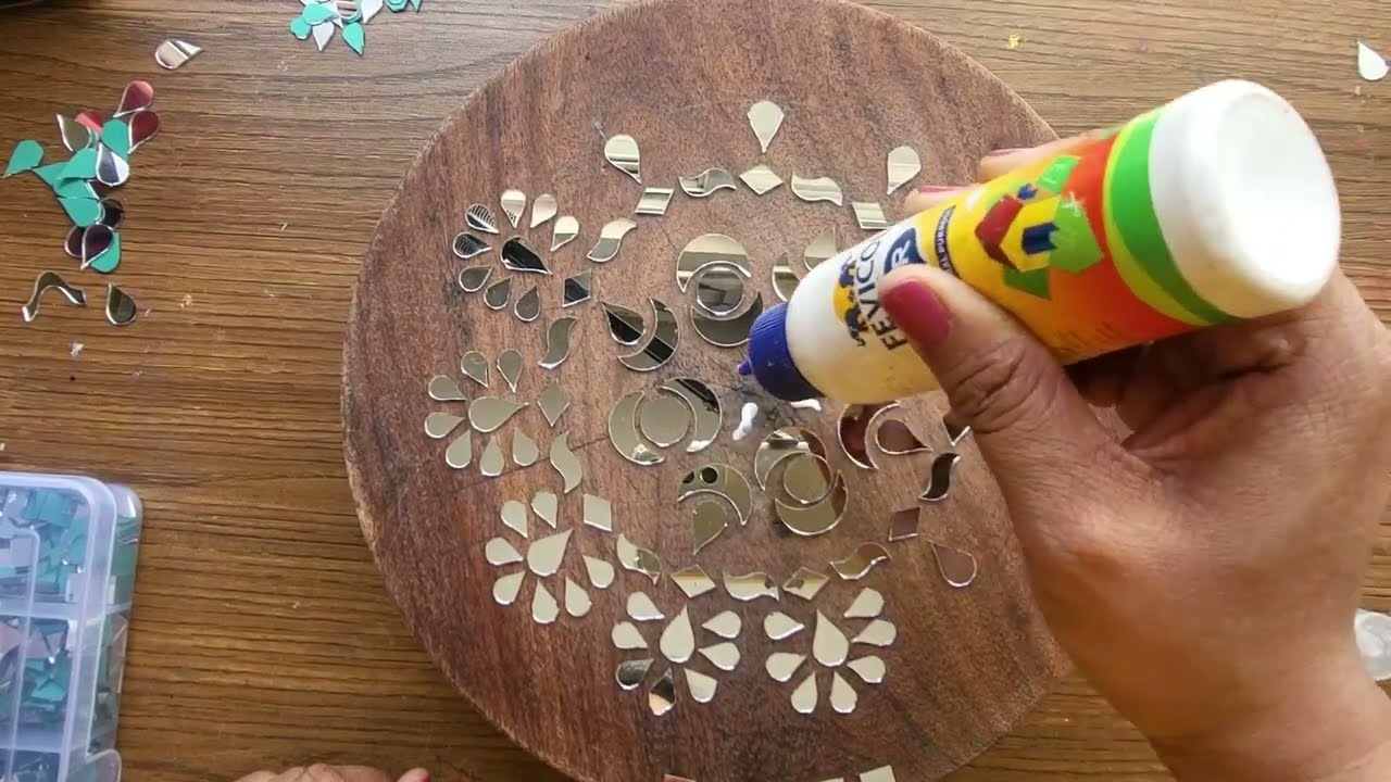 Making Corner Table for My Home using OLD CHAKALA  and wall putty #diy #homedecor #bestoutofwaste