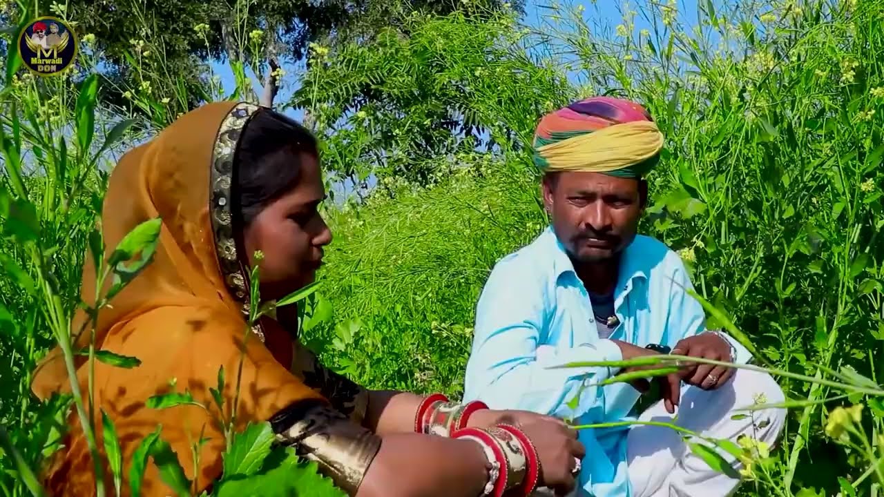 देवर भाभी की क्या बात चल रही है सरसों के खेत में || नंदा काका की भाभी Rajasthani Comedy Video