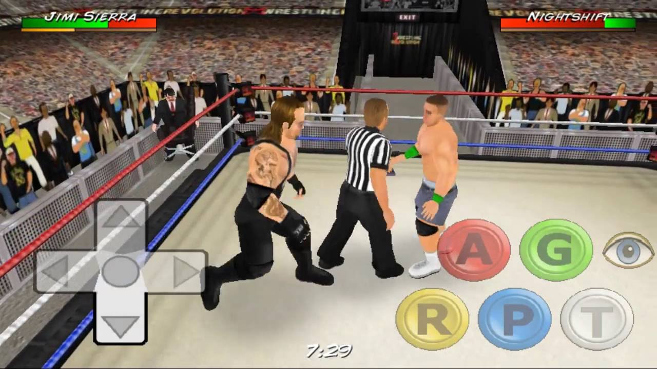 Wrestling revolution 3d Exhibition match #1