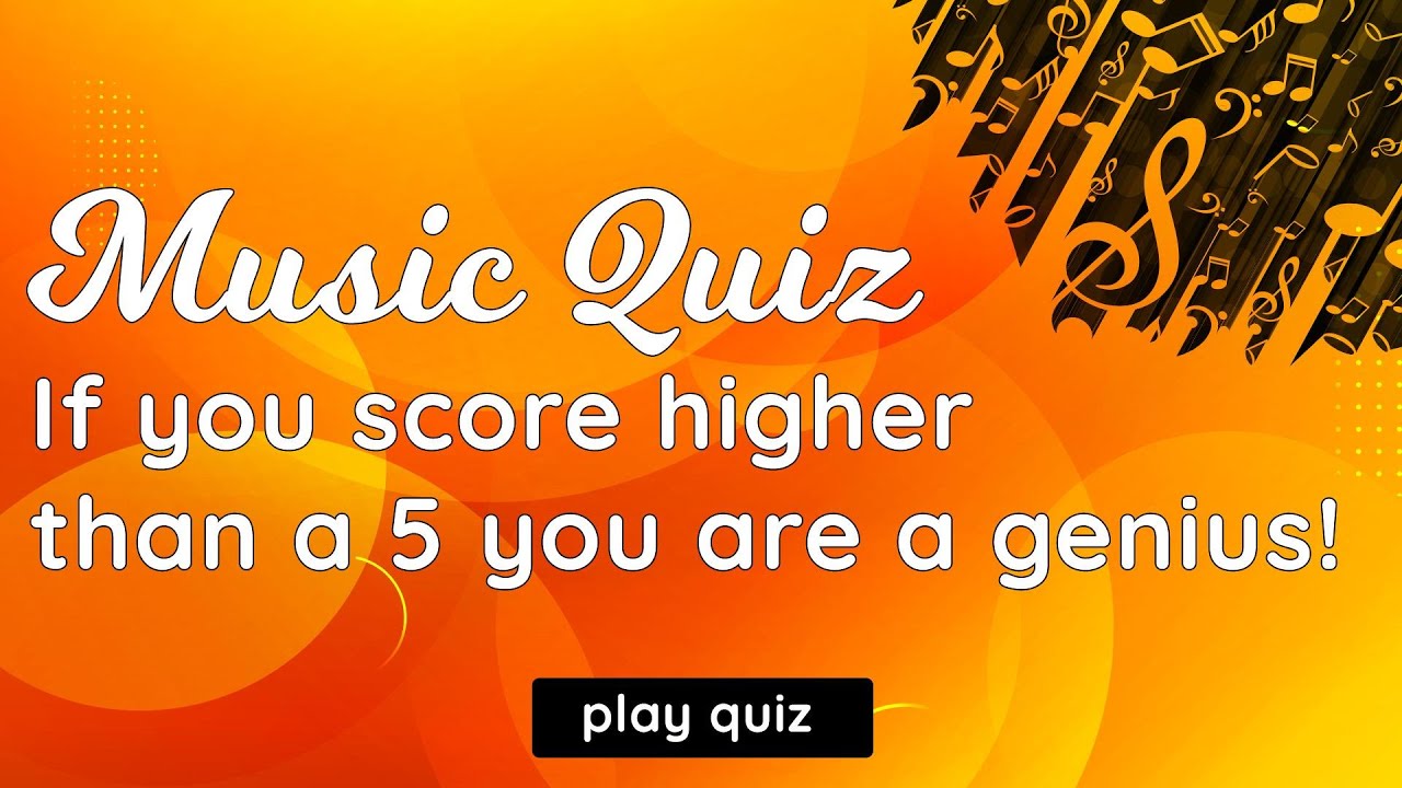 Challenging Music Quiz