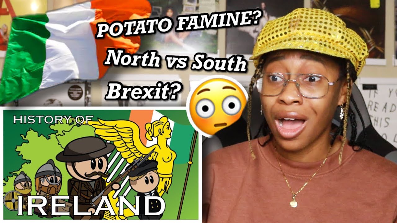 AMERICAN REACTS TO THE HISTORY OF IRELAND 😳 (ANIMATED) 🇮🇪 | Favour