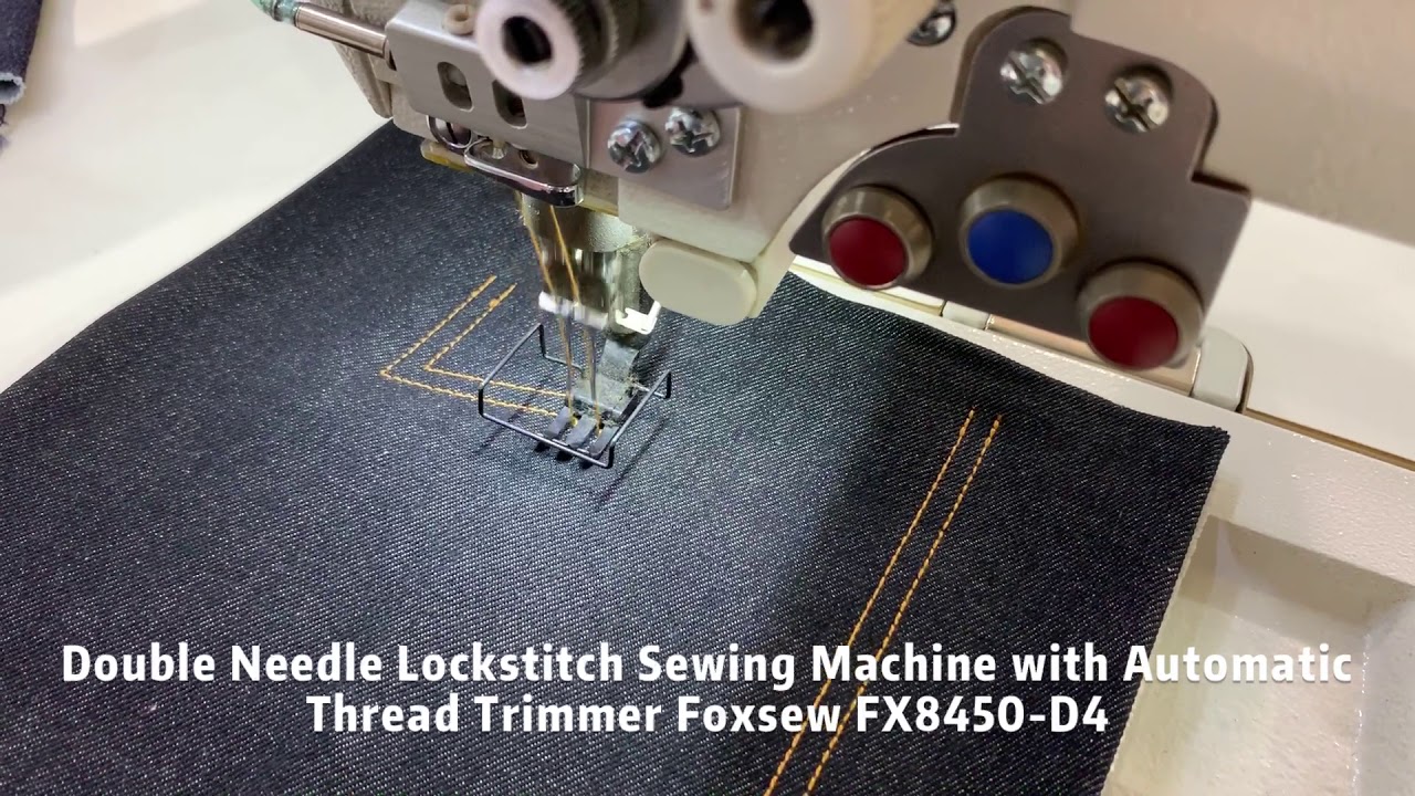 Auto-Trimmer Split Needle Bar Two Needle Lockstitch Sewing Machine