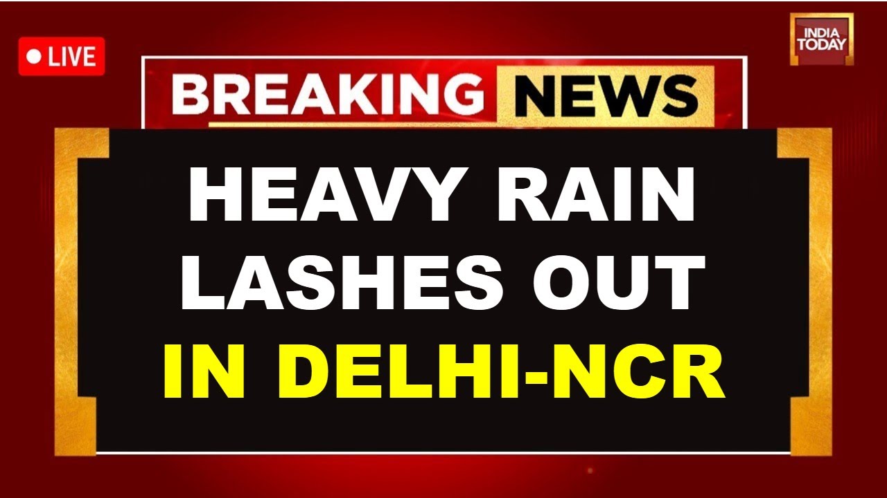 Delhi-NCR Rain News LIVE: Heavy Rain, Hailstorms, Metro Lines Crippled | NCR Weather Report | #news