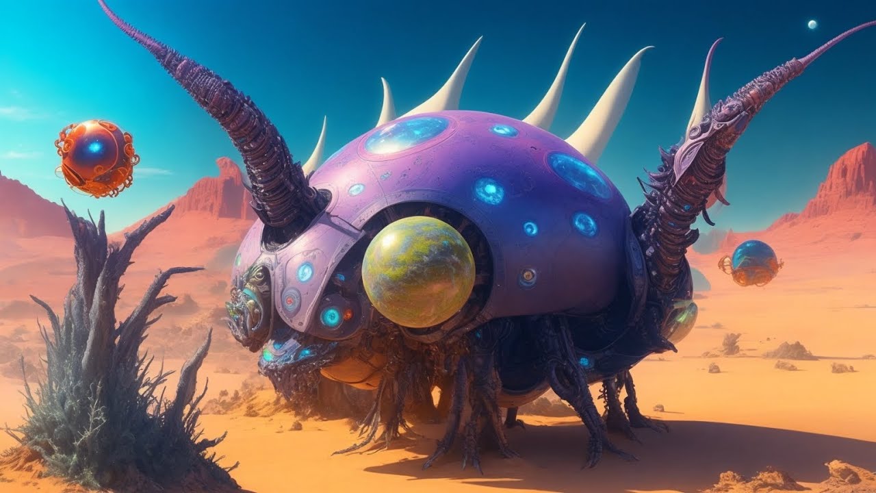 Ai Video Animation - Weird Alien Planet, Amazing Art Generated by Artificial Intelligence, Ai Artist