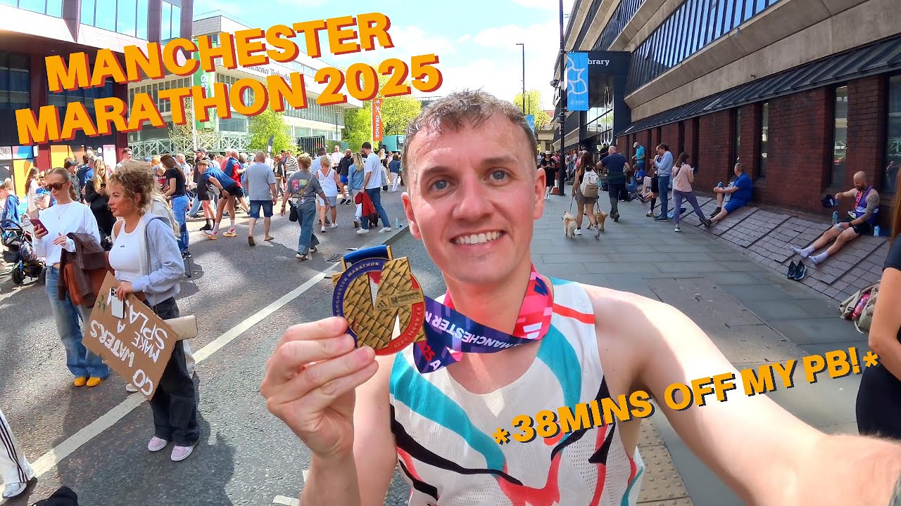 Beating My Marathon PB by 38 minutes | adidas Manchester Marathon 2025 VLOG