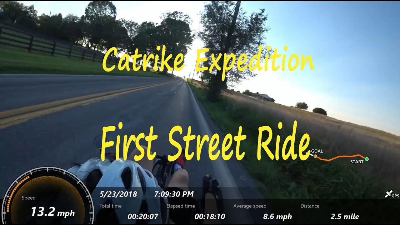 Catrike Expedition first street ride