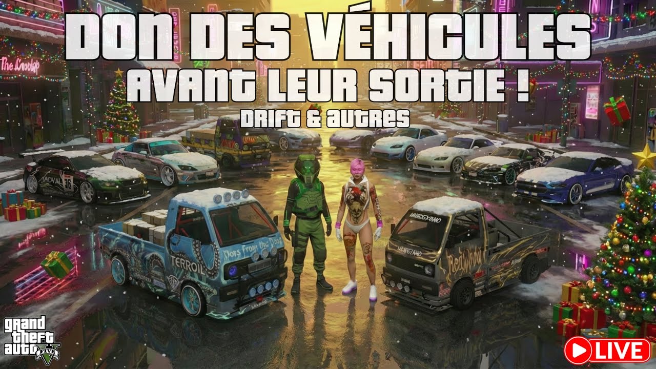 🔴LIVE PS5🔴 DON DES VÉHICULES AVANT LEUR SORTIE (Drift & autres) 🎮GTA 5 ONLINE 🎮