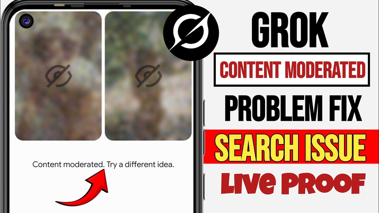 Fix grok Content moderated. Try a different idea. | Grok Content moderated problem