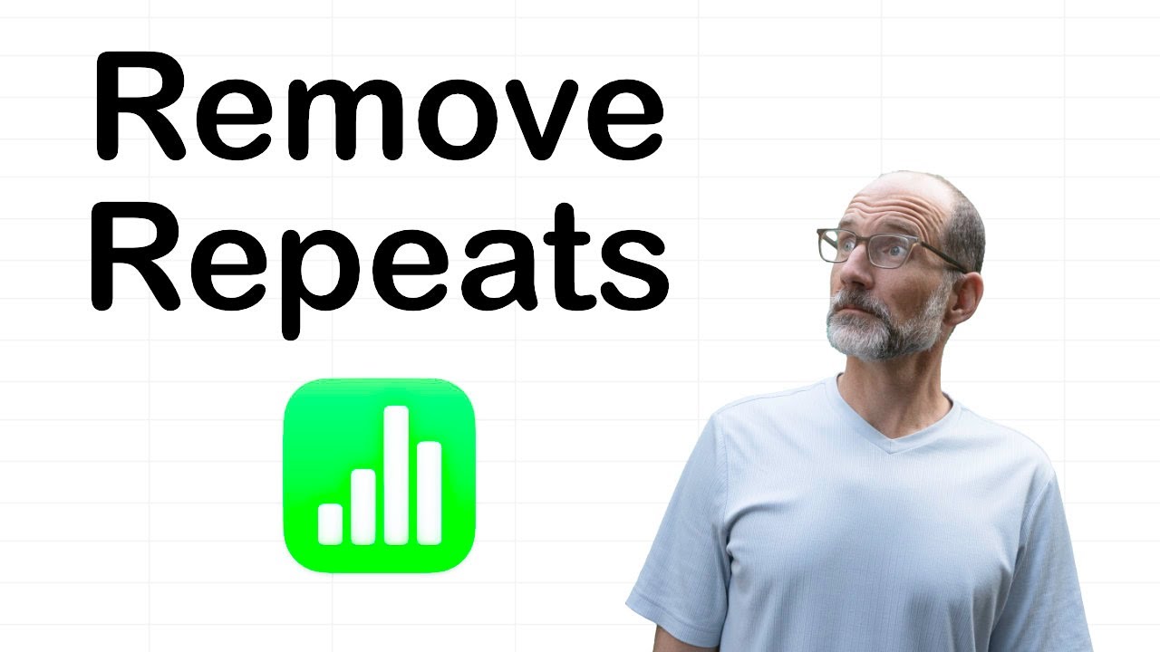Remove Duplicate Data in Apple Numbers