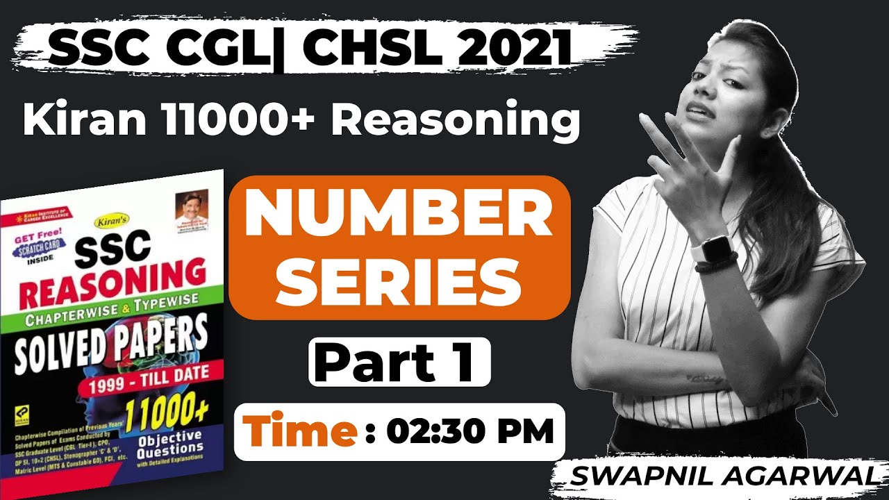 Kiran Reasoning 11000+ | Number Series Part 1 || SSC CGL| CHSL 2021 by Swapnil Agarwal Ma'am