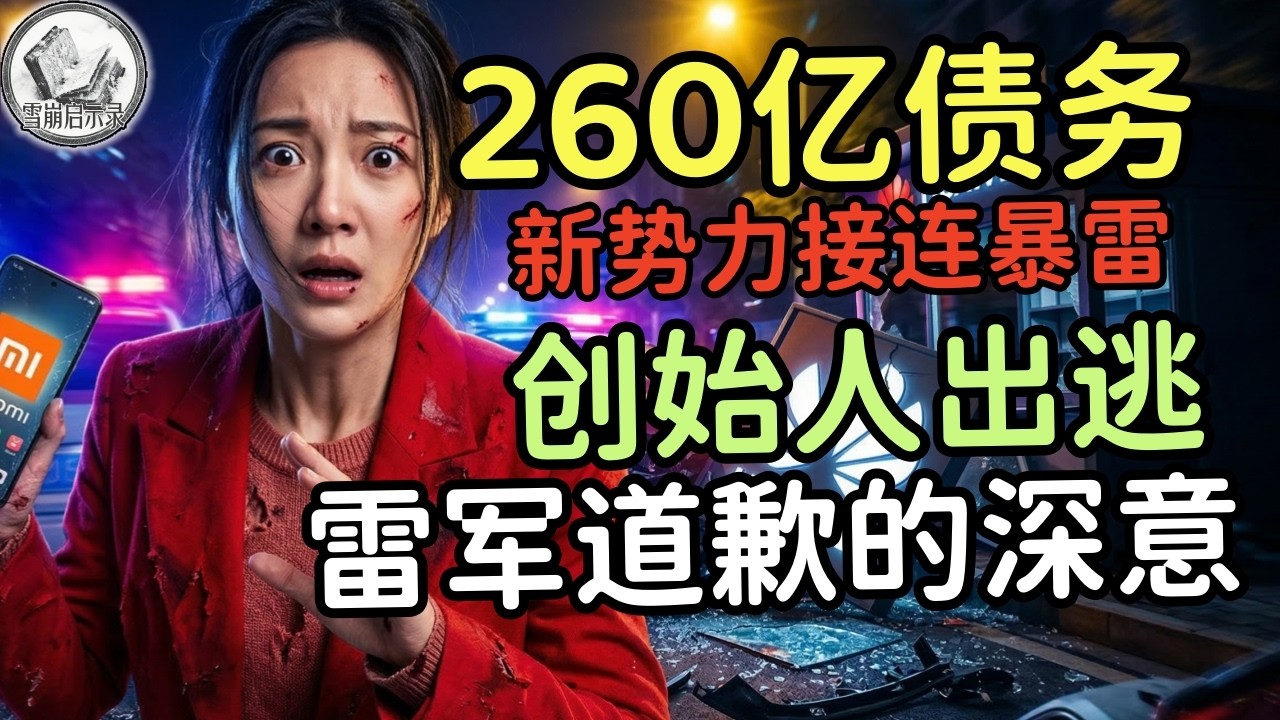 新能源车最可怕的事发生了，哪吒汽车彻底崩了！260亿债务把车主当韭菜，小米SU7神话破灭：二手价腰斩，雷军也救不了保值率。