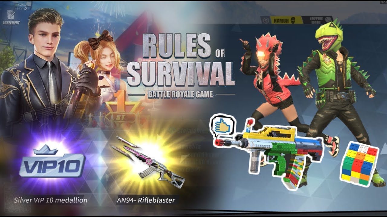 Got the Sickest AN94 Skin and Many More for Free from the VIP -  Rules of Survival Update