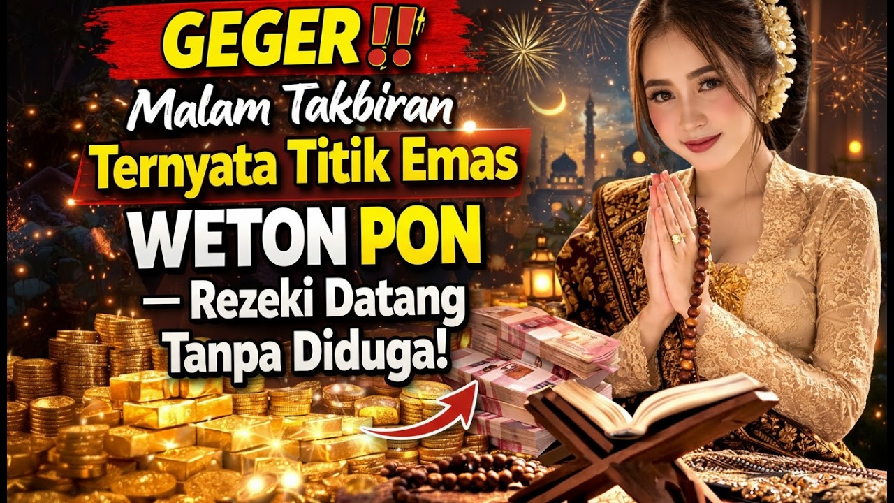 GEGER‼️ MALAM TAKBIRAN TERNYATA TITIK EMAS WETON PON — REZEKI DATANG TANPA DIDUGA!