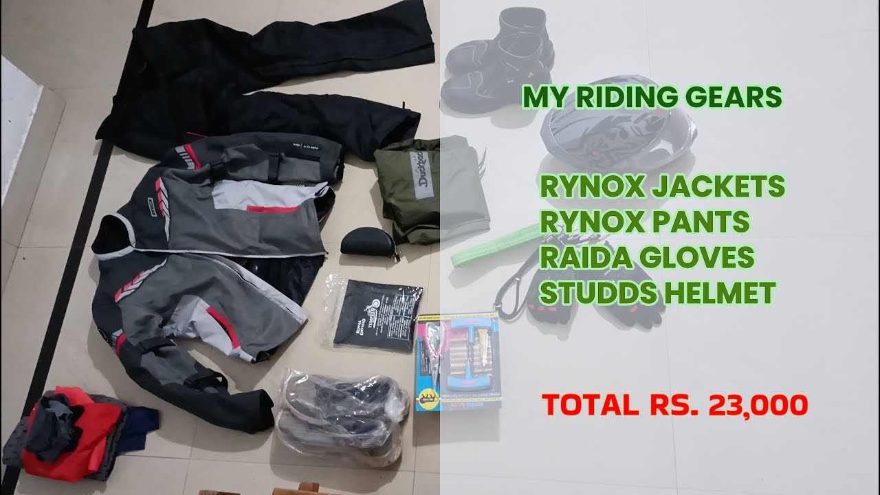 My Riding Gears #rynox #rynoxgears #rynoxjacket #orazo #boots #royalenfield #meteor350 #pucherkit