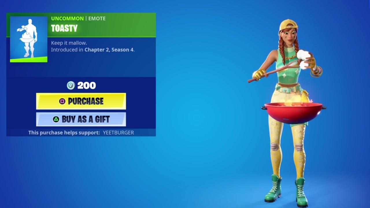 Fortnite Toasty Emote