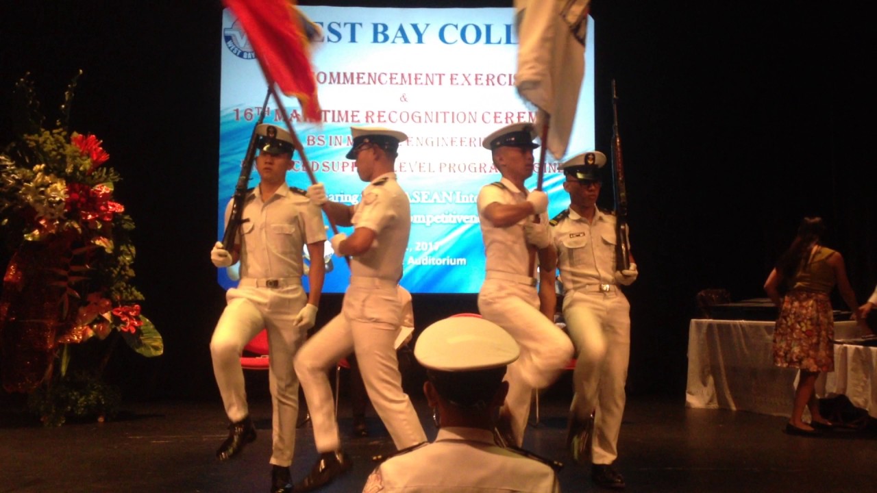 West Bay College ENTRANCE and EXIT of COLORS, Practice before the Graduation Ceremony 2017