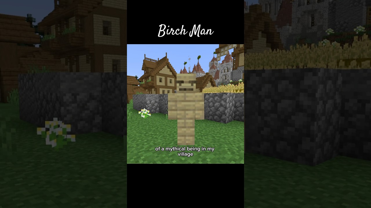 Birch Man 🌞 #minecraft #gaming