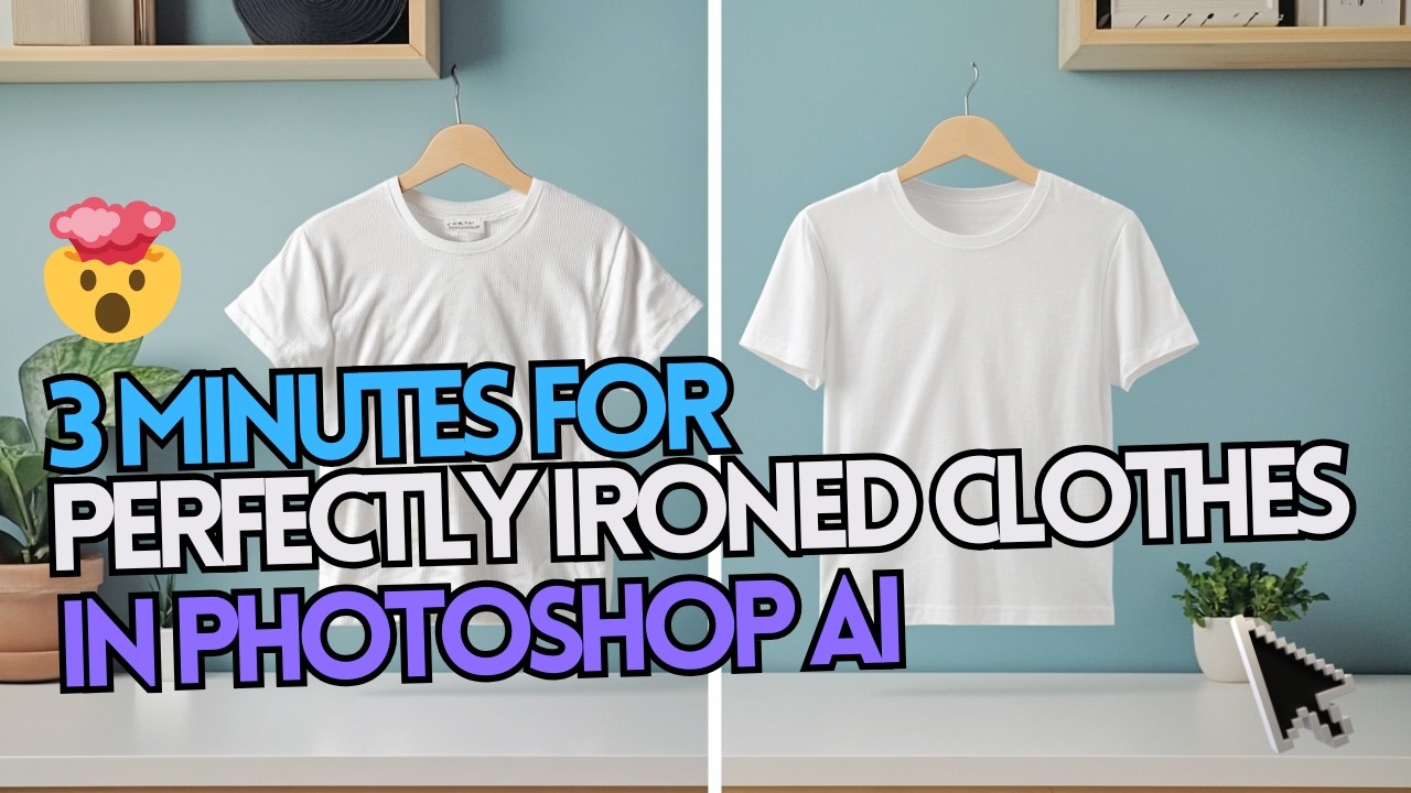 How to remove wrinkles from clothes in Photoshop in 3 minutes with AI