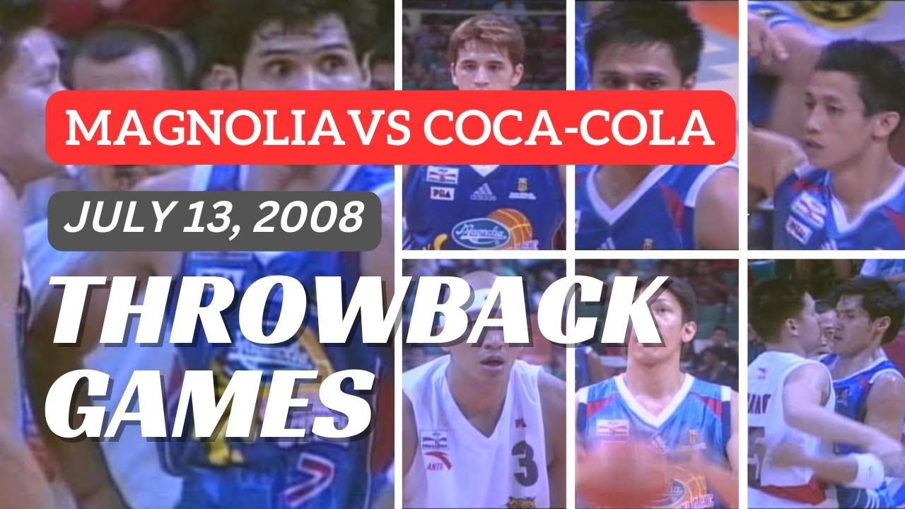 MAGNOLIA vs COCA-COLA | 2008 PBA FIESTA CONFERENCE | PBA RETRO GAMES