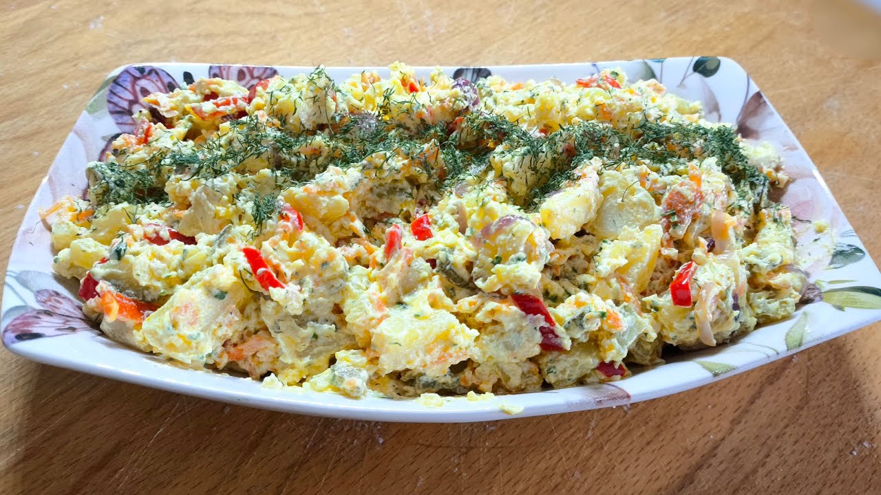 💯DAVET SOFRALARINA ÇOK YAKIŞACAK YOĞURTLU PATATES SALATASI TARİFİ🥗DOYURUCU VİTAMİNLİ PATATES SALATAS