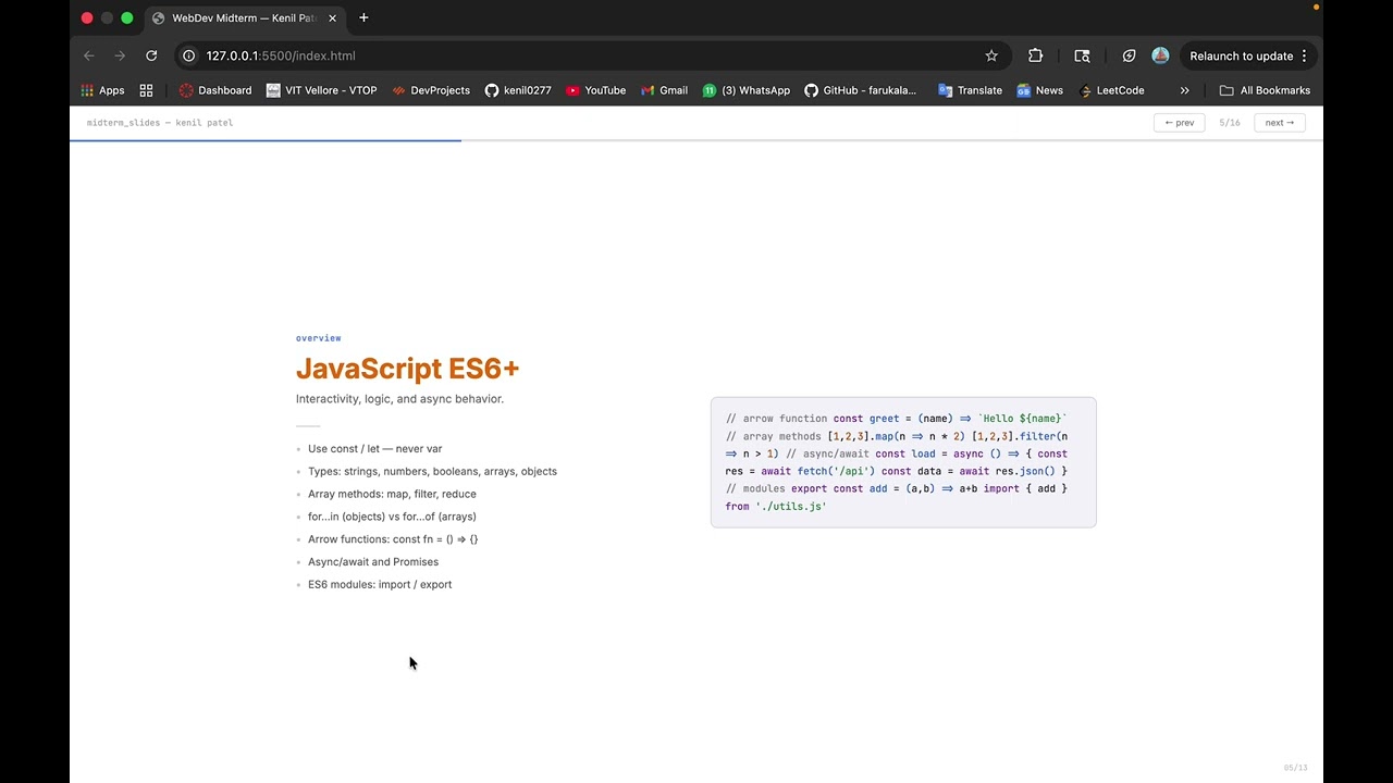 Web-dev MidTerm Presentation
