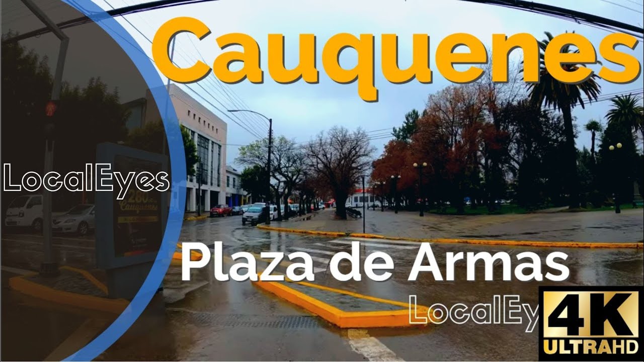 Plaza Cauquenes - CAUQUENES - Región del Maule - CHILE 2022 [4k 60fps]