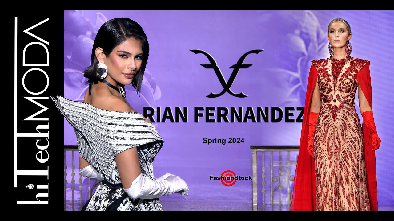 RIAN FERNANDEZ at HiTechModa - NYFW SS24 with Miss Universe 2023 Sheynnis Palacios