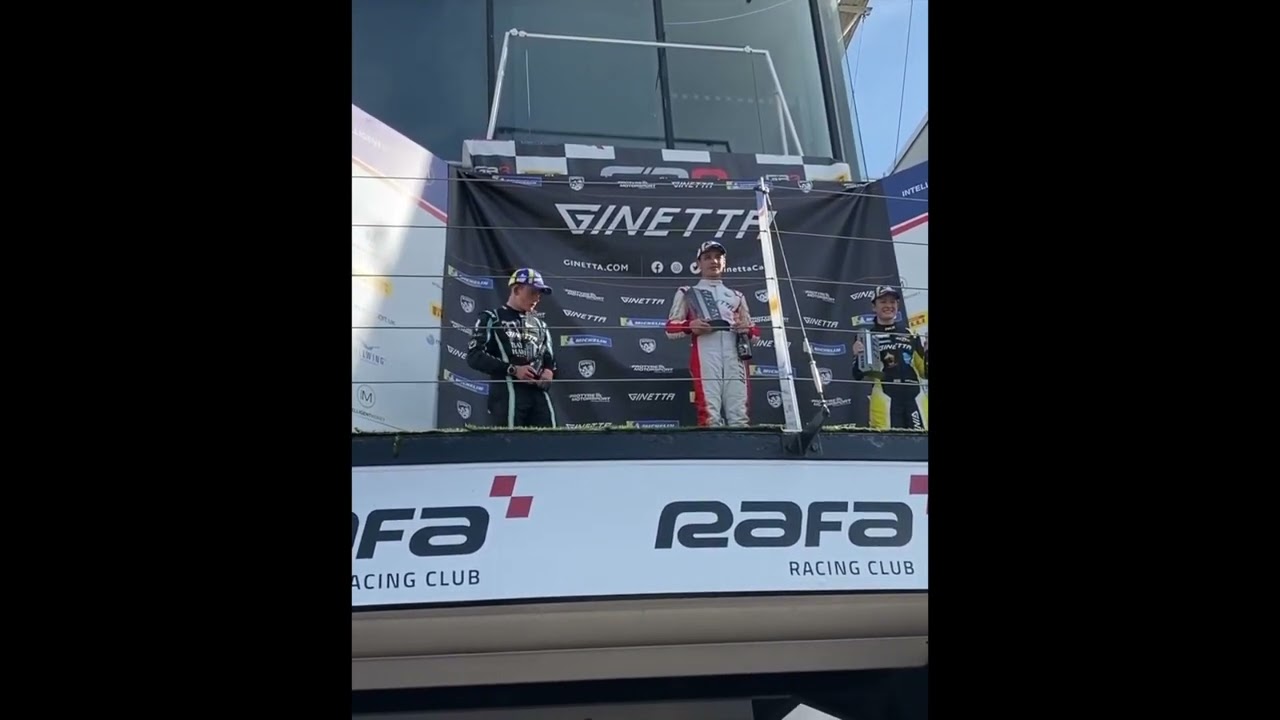 LEO ROBINSON - Ginetta Junior Championship - Round 2 Silverstone - Celebration