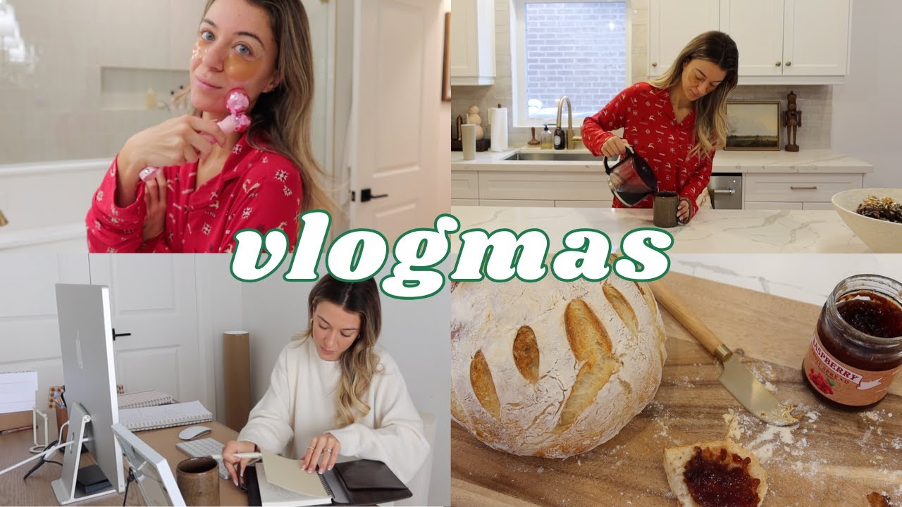 VLOGMAS 10: Проведем утро со мной, реалистичный распорядок дня, выпечка моего хлеба на закваске!