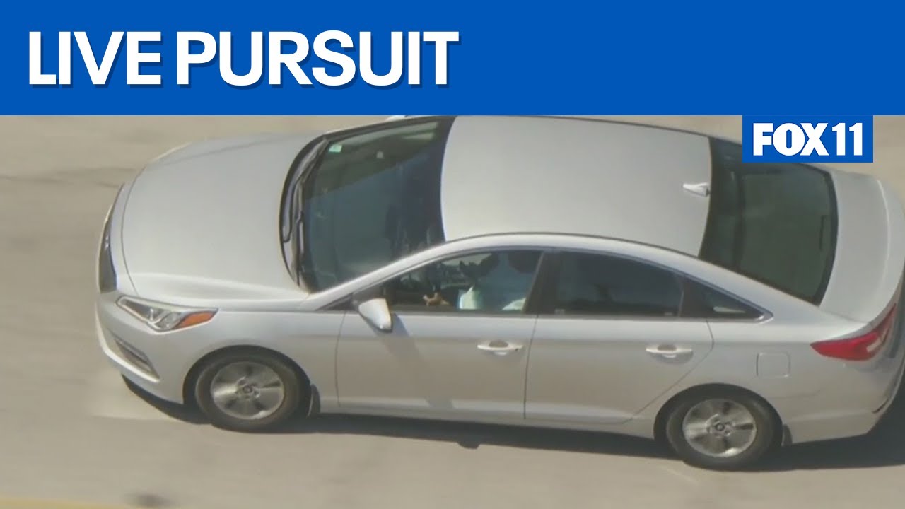 Police chase in East LA