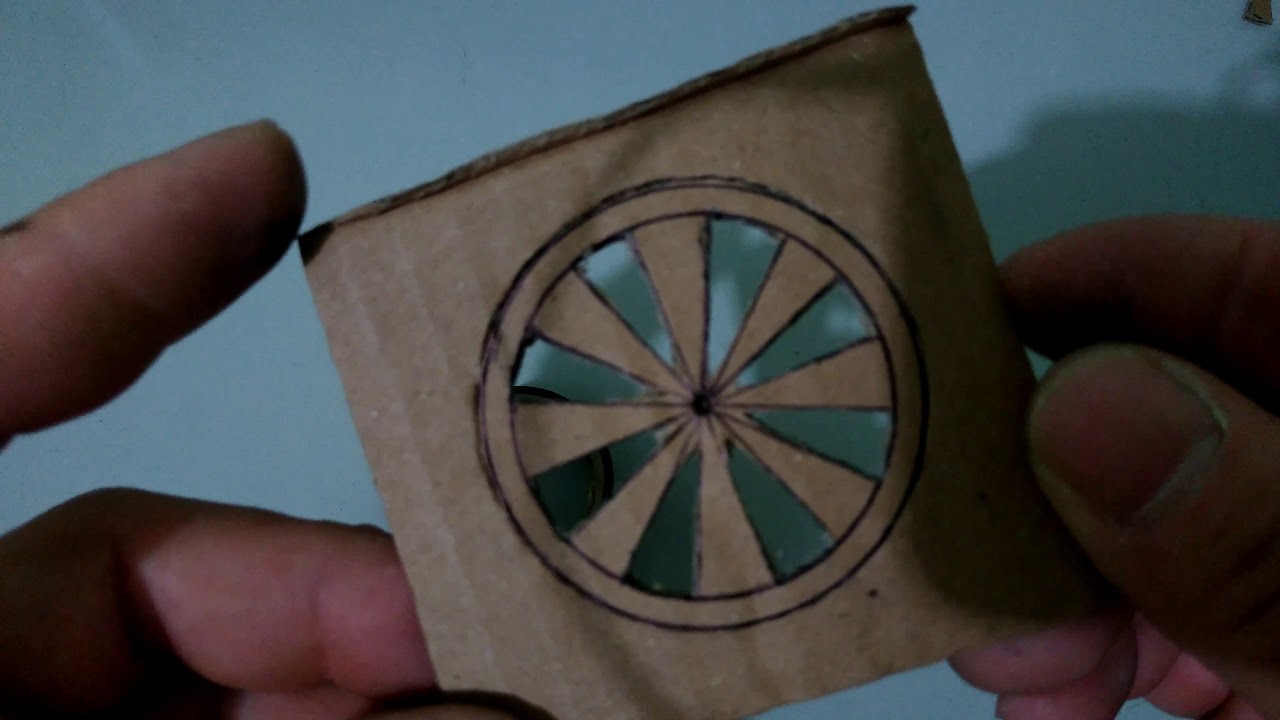 passo a passo, roda miniatura de papelão