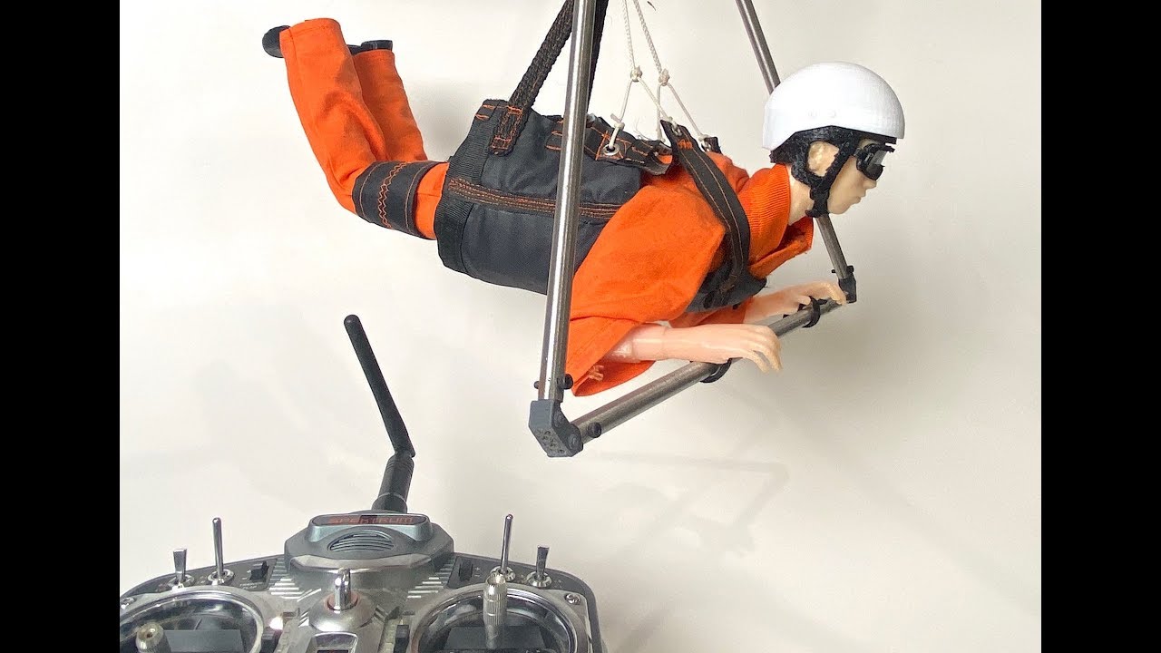 RC Hang Glider Pilot Full Range Weight Shift