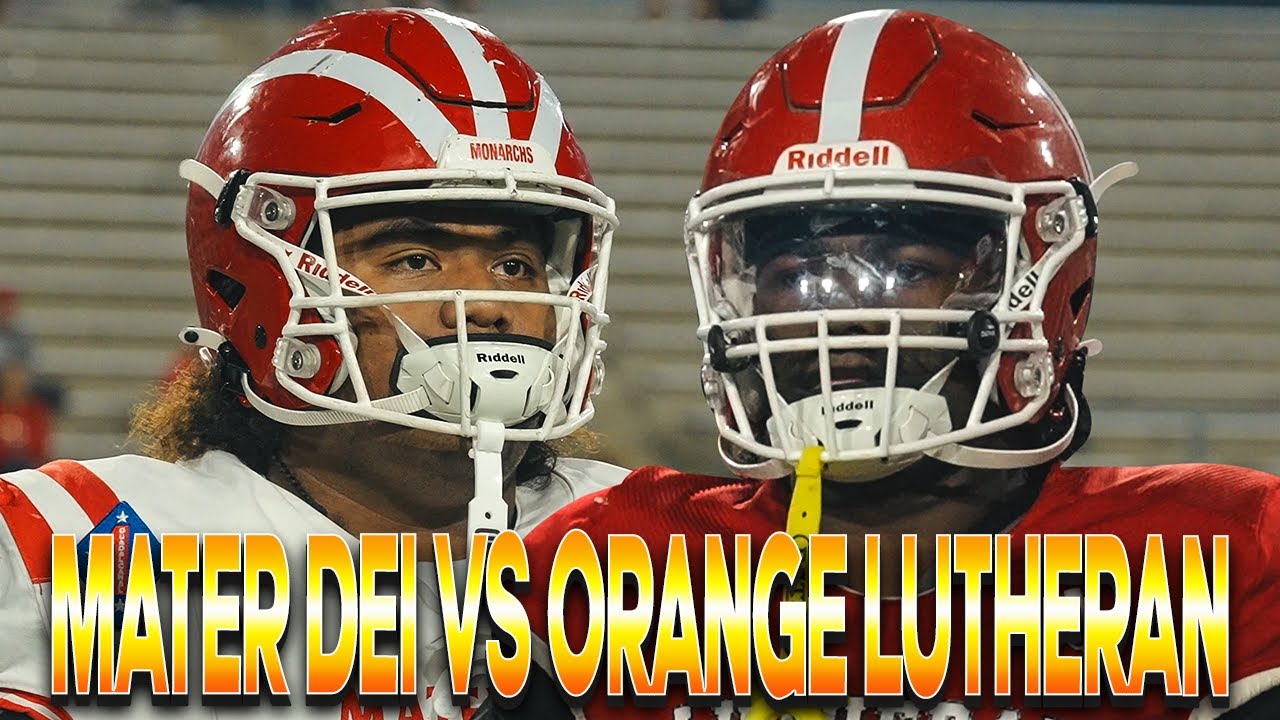 #6 Mater Dei vs Orange Lutheran‼️👀 Trinity League Rivals Cash⚔️🍿 Week 6 