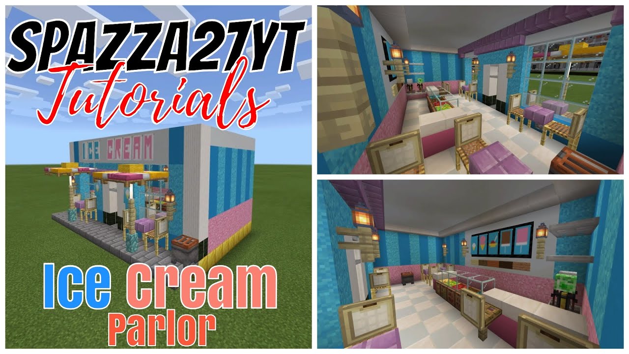Minecraft Small Shops #18 Ice Cream Parlor Tutorial