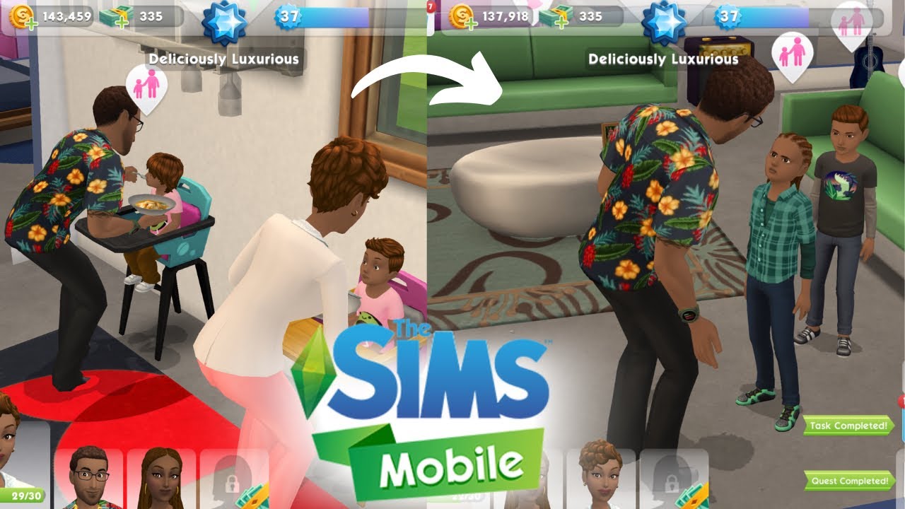 AGING UP THE TWINS ! /Sim and Room Makeovers 👦🏽🧒🏽Toddler to Child| Sims Mobile Gameplay