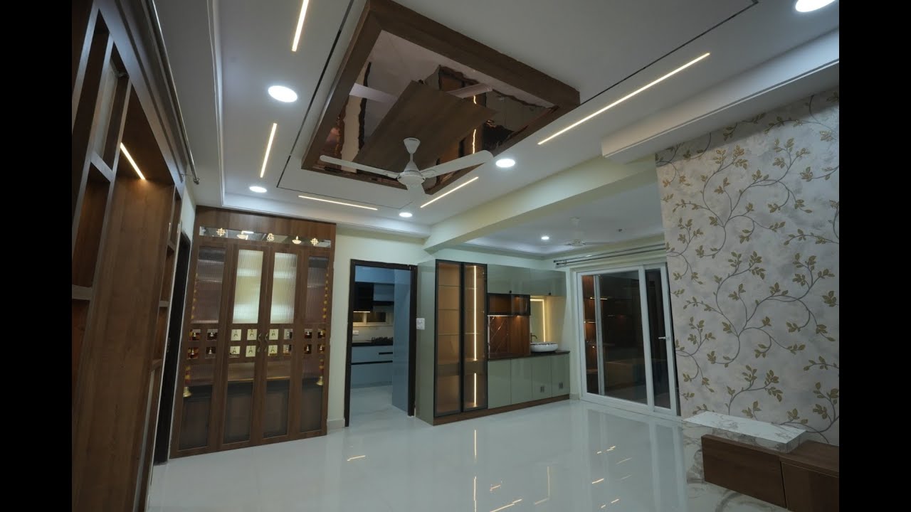 INTERIORS, 3BHK, ADITYA CAPITAL HEIGHTS, HAFEEZPET, HYDERABAD @KGPINTERIOR