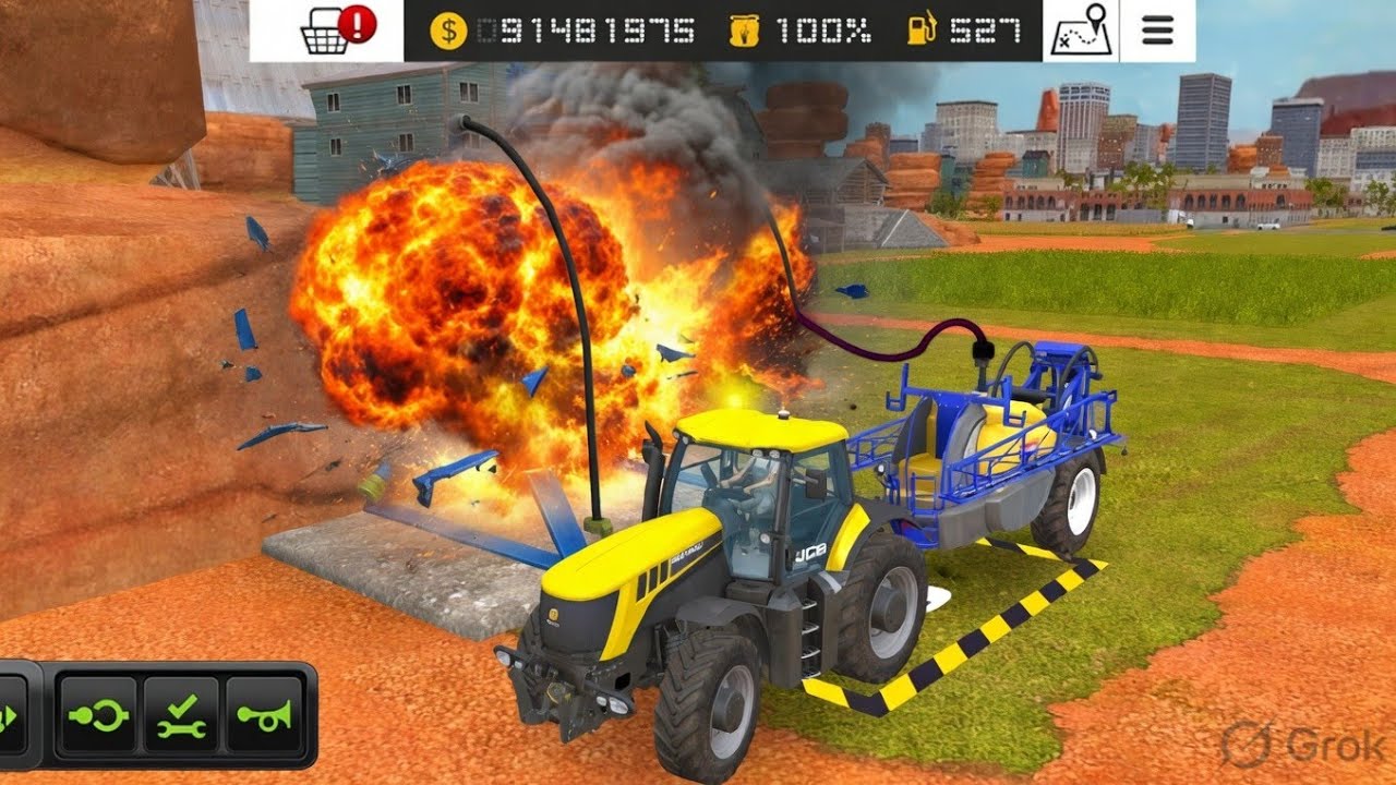 Видео игрового процесса с цистерной для внесения удобрений в Farming Simulator 18 на Android (Far...