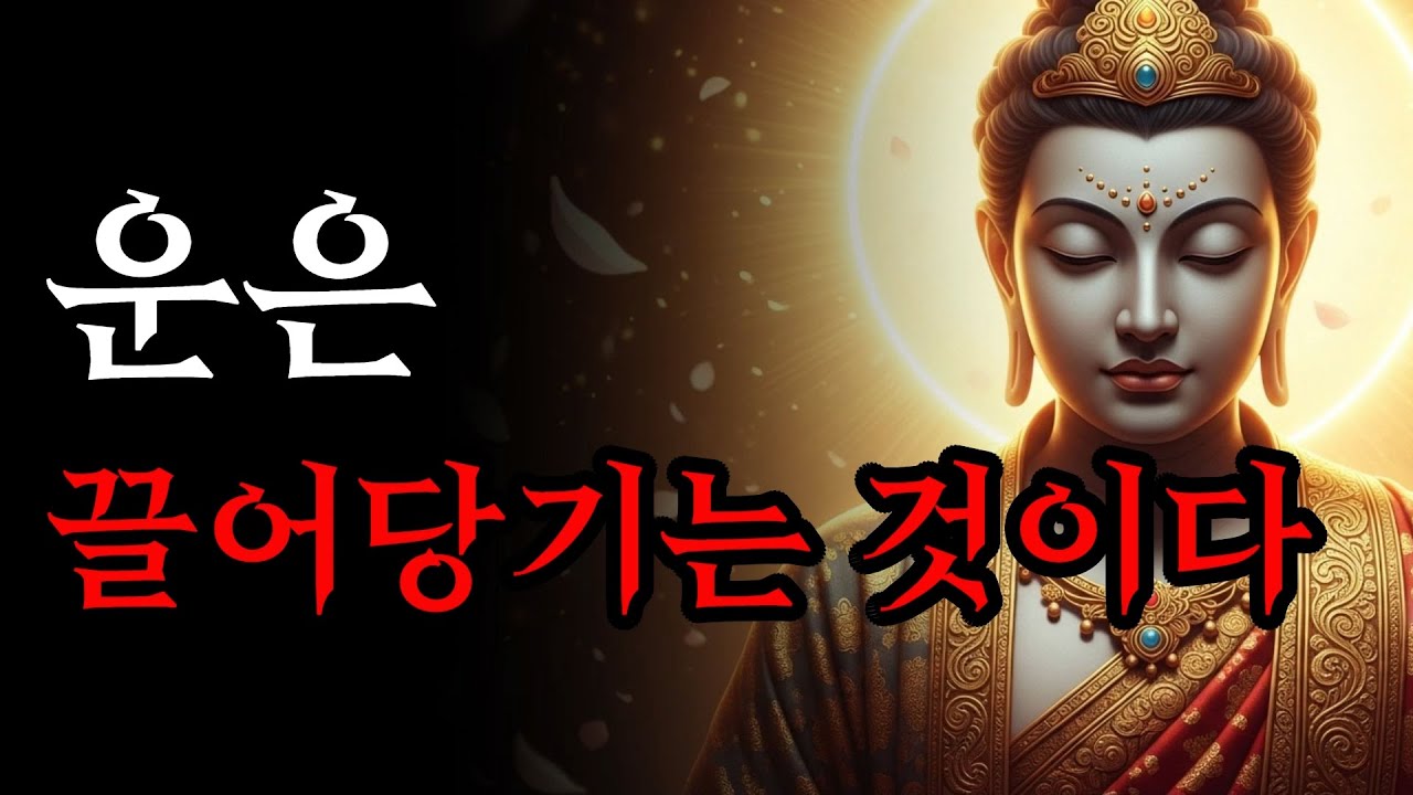 운은 끌어당기는 것이다 | 재물운을 부르는 마음의 법칙! | 부처님 말씀
