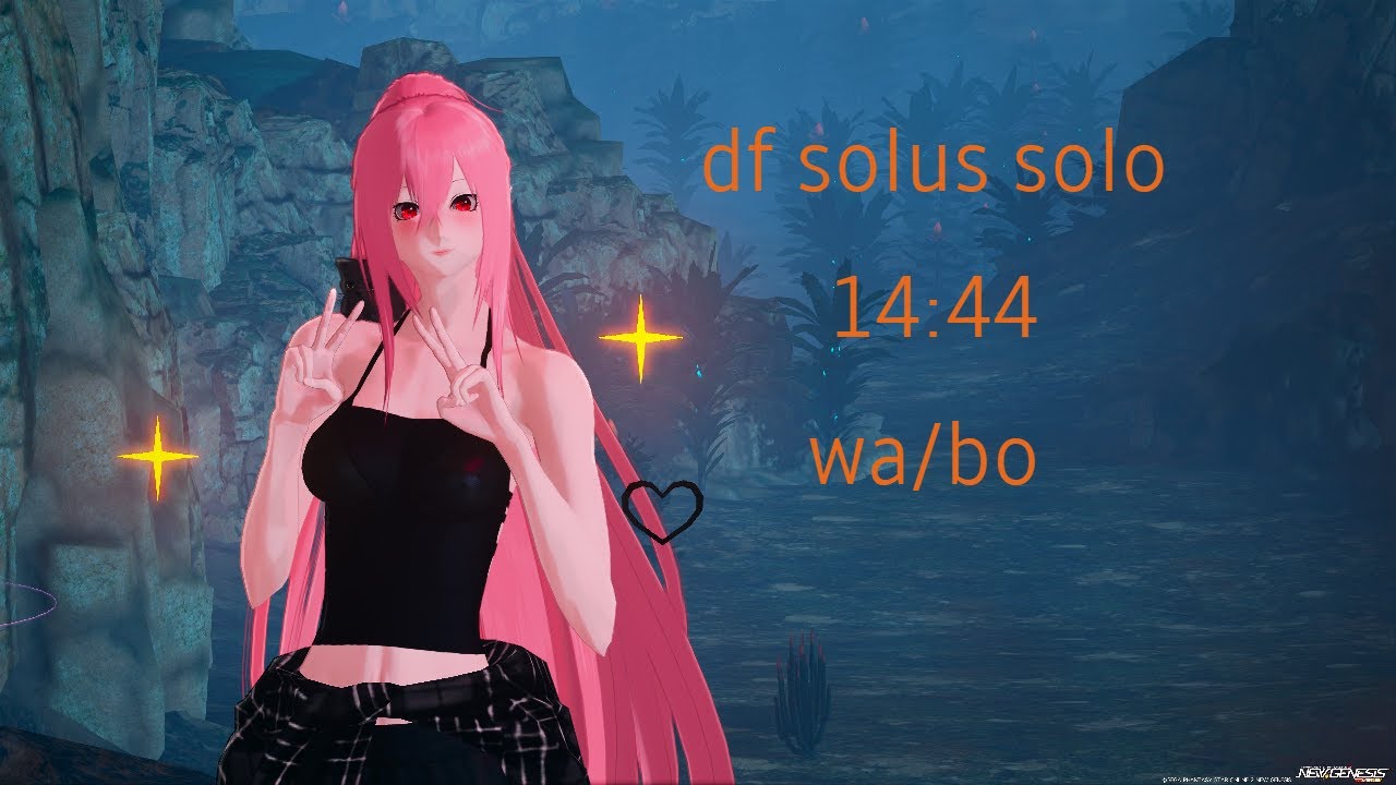 [PSO2 NGS] Sign Of The Planetbreaker: Dark Falz Solus Solo Wa/Bo 14:44 with Neo J
