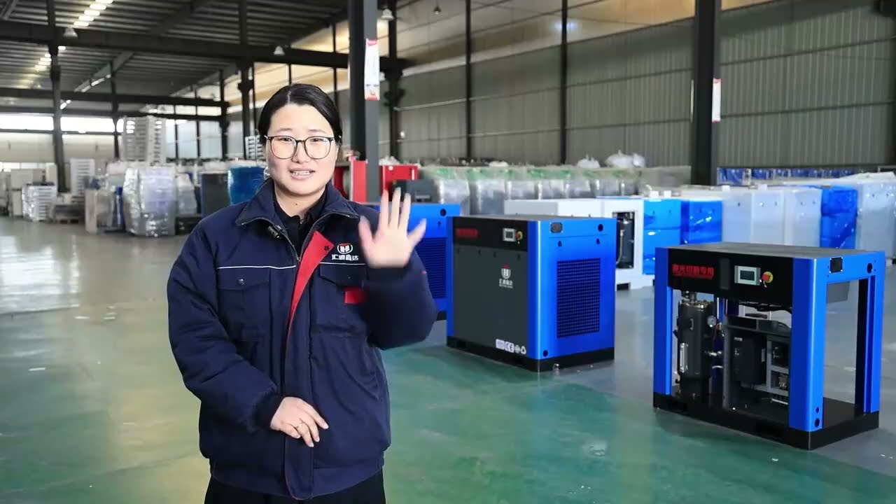 China HT Compressor Industrial Screw Air Compressor 7.5kw-400kw For Laser Cutting Air Compressor