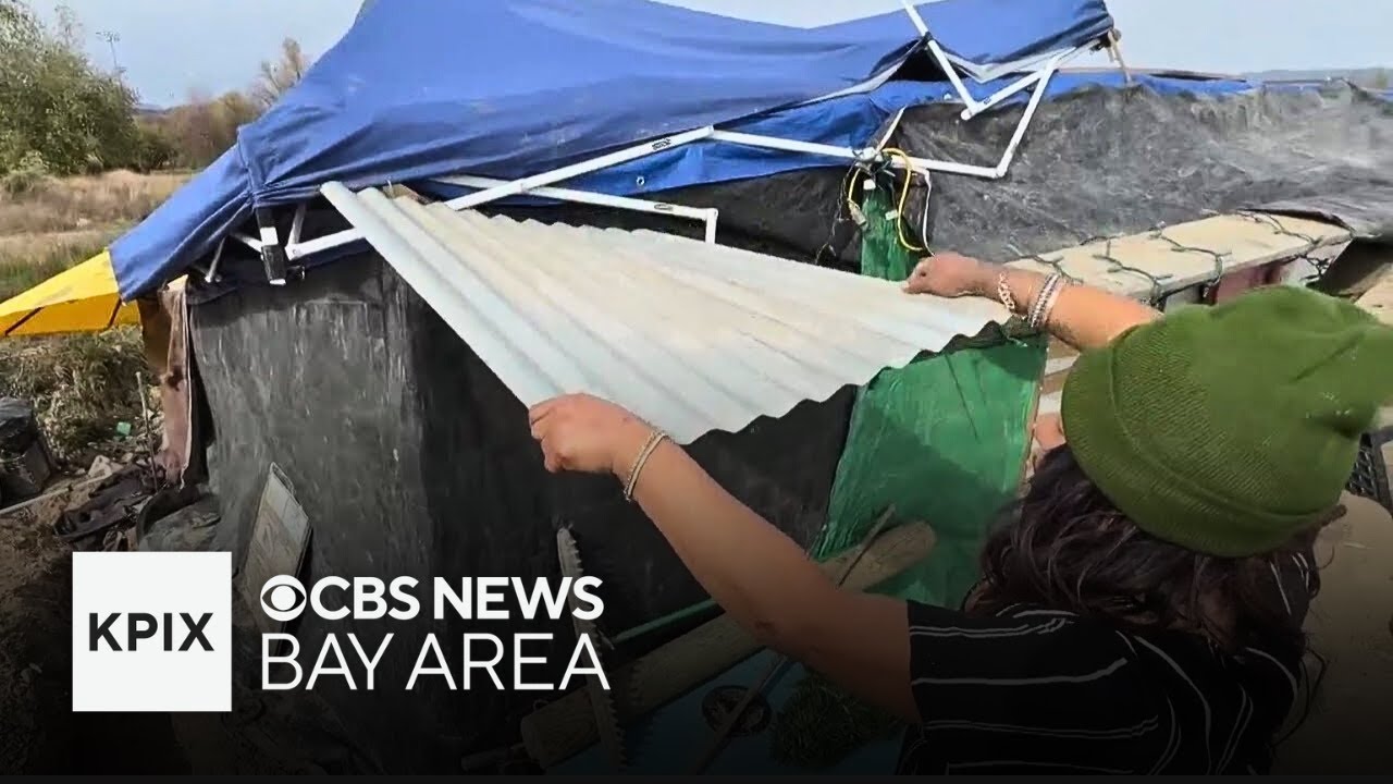 Homeless living in encampment near Napa River brace for the storm