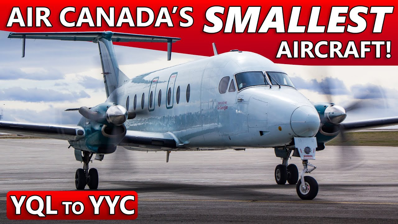 Полет на самом маленьком самолете в парке Air Canada! Beech 1900 YQL в YYC